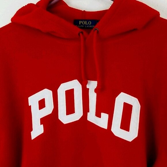 POLO RALPH LAUREN Red Hoodie, size L - Picture 2 of 5